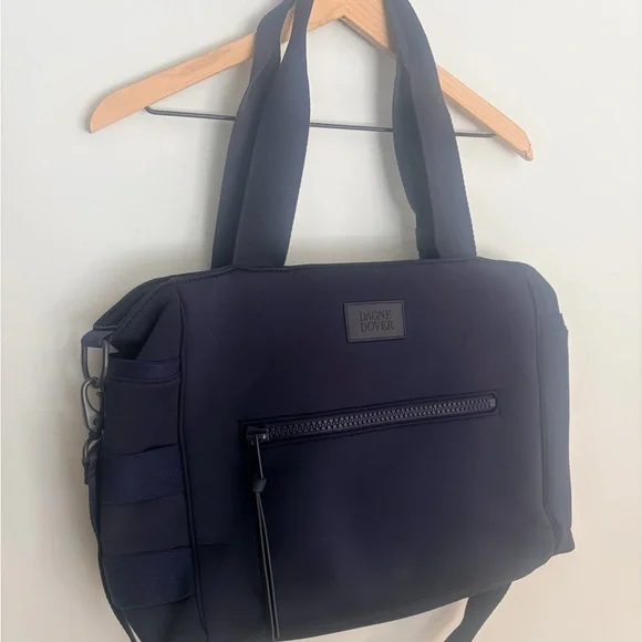 Dagne Dover Wade Navy Diaper Tote Bag with Shoulder Strap - Picture 2 of 7